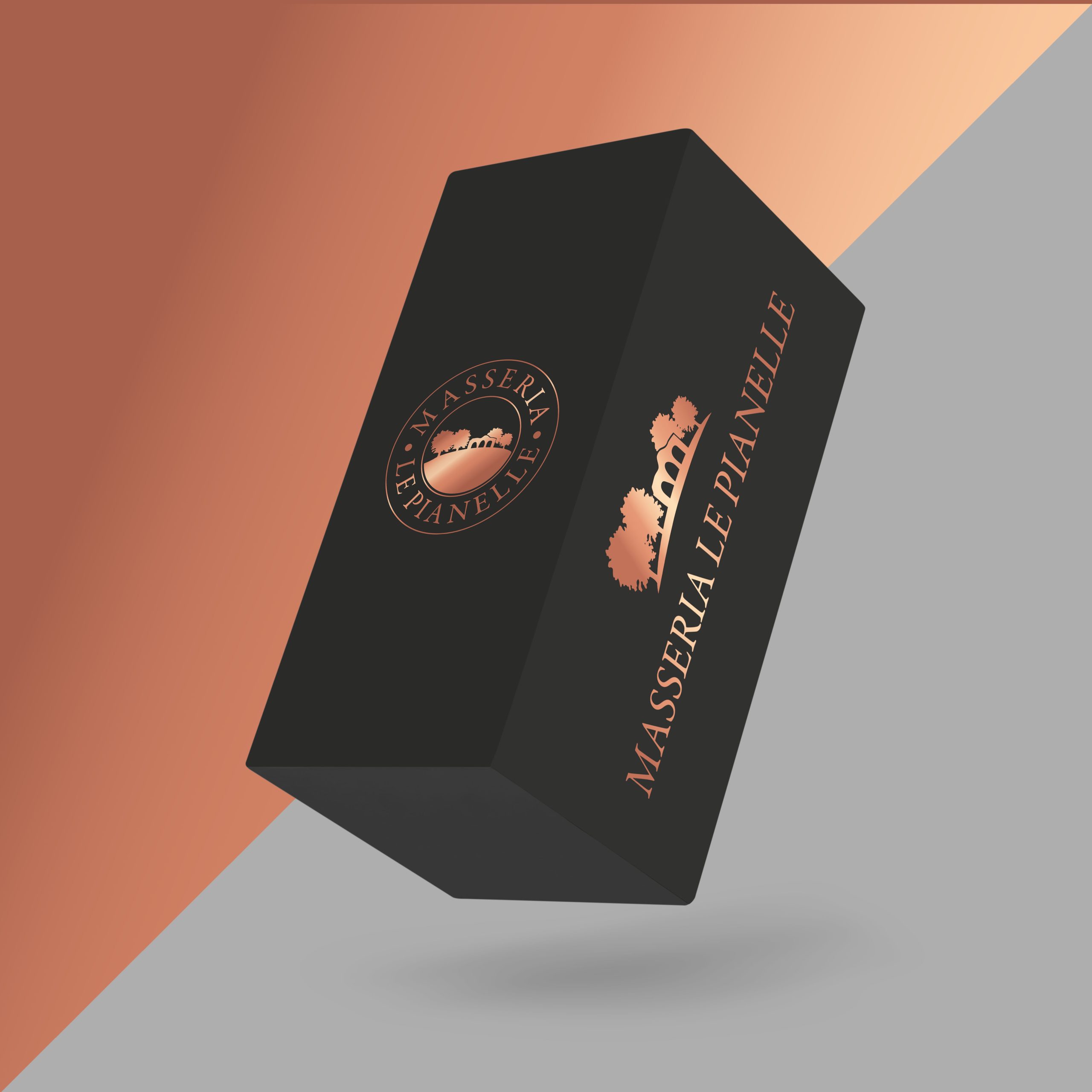Packaging mockup psd with black box
